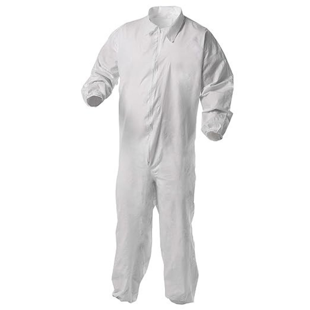 Case of 25 Kleenguard A35 Disposable White Coveralls (38934) 4XL All New!